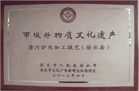市级非物质文化遗产